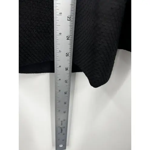 Armani Collezioni Blazer Womens Black Wool Mohair Single Breasted Jacket Size 10