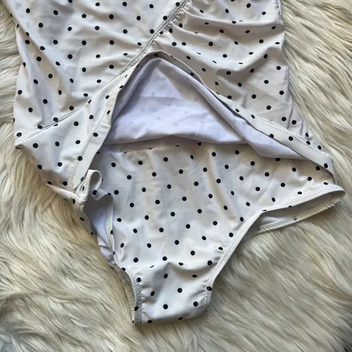 Marina West Polkadot Cap Sleeve One-Piece Swimsuit