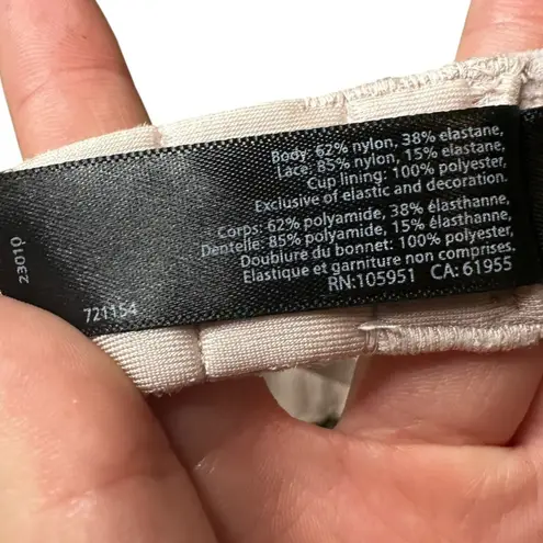 Natori - Bliss Perfection Comfort T-Shirt pink Lace accent Bra Size 34C