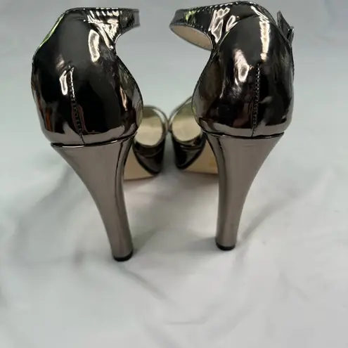 Touch Ups Touch Up Benjamin Walk Heel Size 9M Mary Silver Sandal Open Toe Metallic Formal