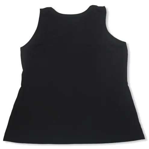 New York & Co. 7th Avenue Design Studio Black Lace Up Tank Top