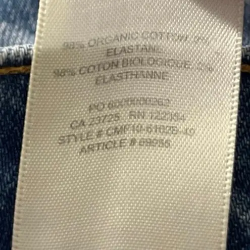 Aritzia Denim Forum The Yoko Women's Blue High Rise Slim Straight Denim Jeans 24