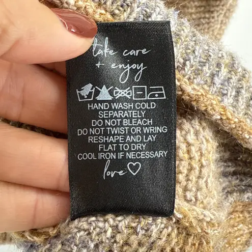 Nic+Zoe Sunset Mix Sweater Plus Size 3X Striped V Neck Long Sleeve Cotton Blend