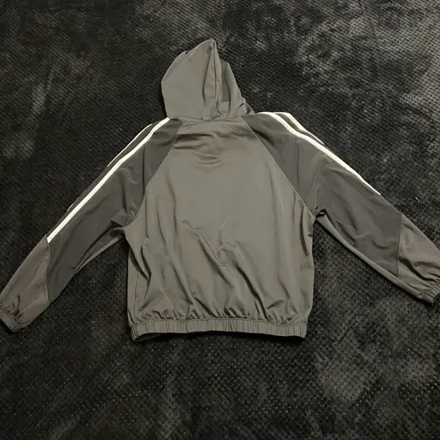 Two pieces set tracksuit bomber jacket sport set leggings shorts activewear mesh White Size M