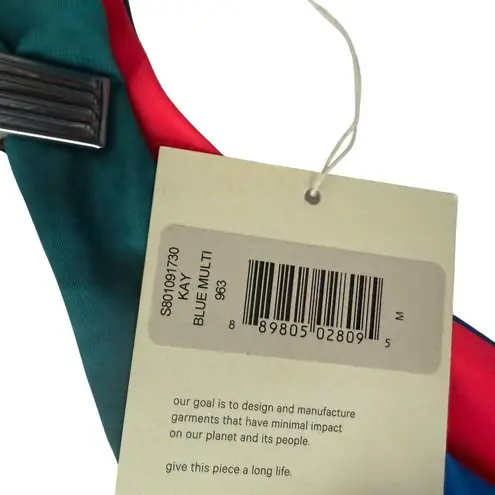 Mara Hoffman Kay Cheeky Colorblock Multicolor Bikini Bottoms Medium