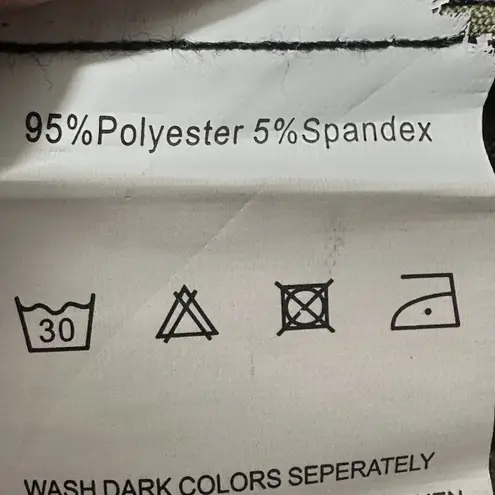 Bluetime Leopard Print Maxi Skirt Size S Green Black Drawstring Waist NTW