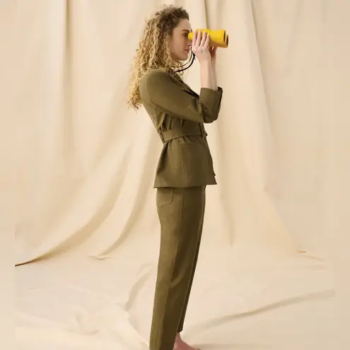 MM.LaFleur The Emalis Jacket Eco Better Than Denim In Oregano Green Size 4