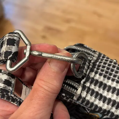 Vera Bradley performance twill Black & White third compartment crossbody Bag