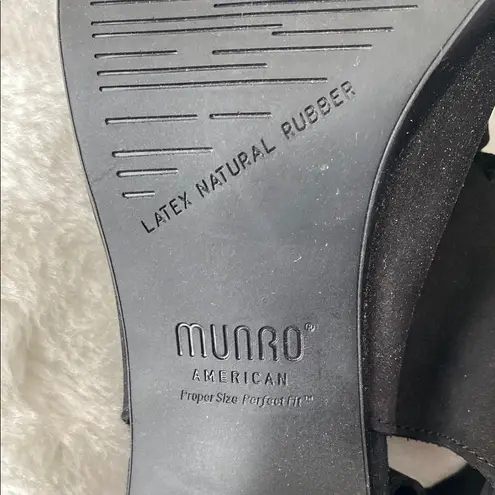 Munro Black Heels with Cage Design