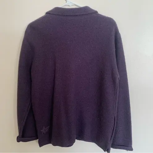 Cabela's Cabela’s Women’s Wool Shirt Sweater Coat Jacket Purple Medium