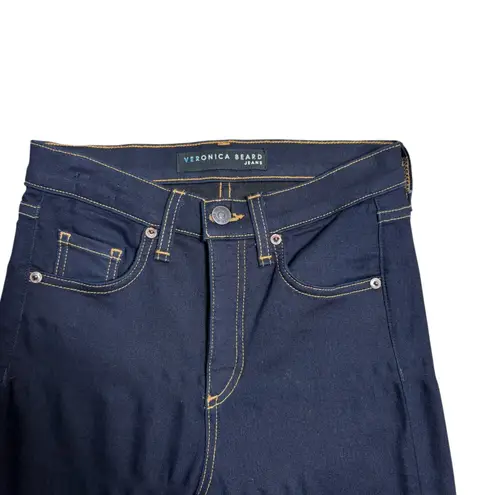 Veronica Beard Kate 10 Inch Skinny Jeans Dark indigo Wash Size 25 EUC