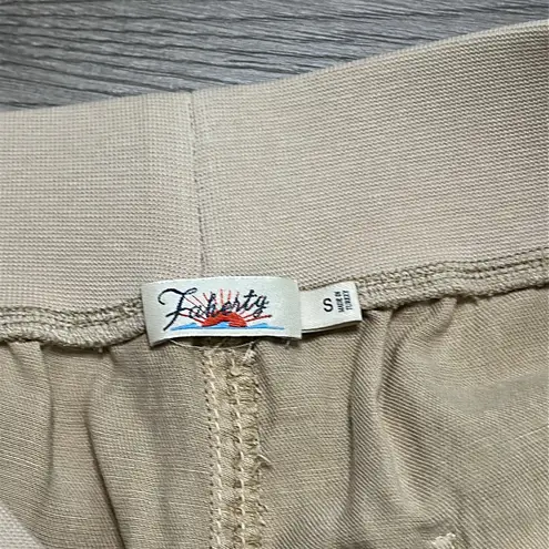 Faherty Arlie High Rise Tapered Casual Pants Safari Tan Size Small