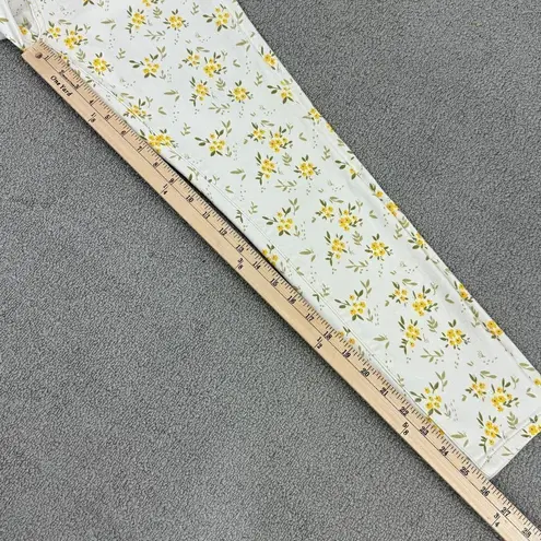 Judy Blue Golden Meadow Skinny Fit Mid Rise Jeans Cream Yellow Size 28 7