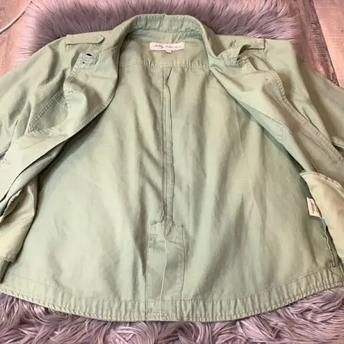 Sebby  Collection cotton canvas utility shacket shirt jacket XL