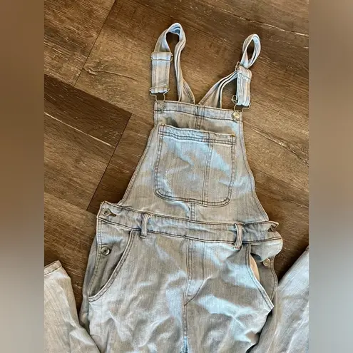 Wild Fable Oversized Distressed Denim Overall Bibs 