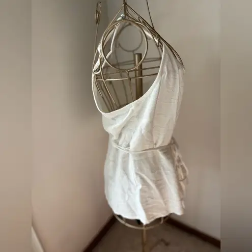 Treasure & Bond NWT white linen blend wrap top size XS