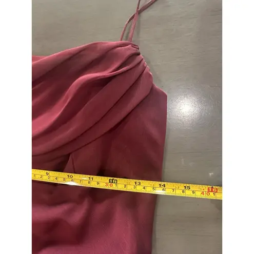 Betsy and Adam burgundy maxi dress size 4