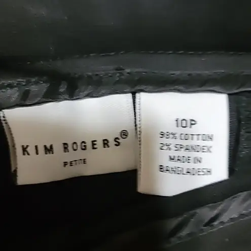 kim rogers Kim Roger Women's Black Embroidered Cropped Pants Sz 10P