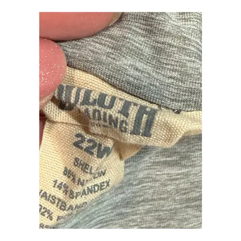 Duluth Trading Co Women's Plus 22W Armachillo Cooling Woven Skort Gray