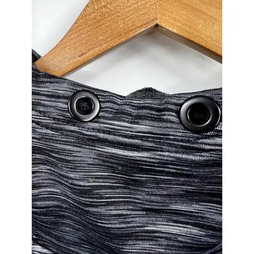Athleta  Cowl Hoodie Pullover Small Womens Black Gray Heather‎ Thumb Holes - Image 4