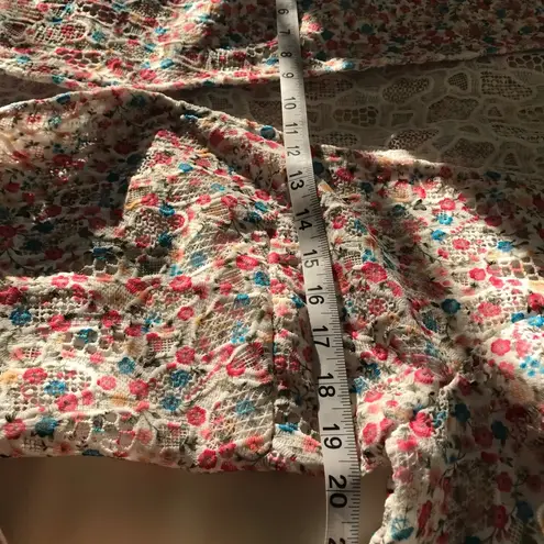 Catherine Malandrino Floral Duster Cardigan Size 8