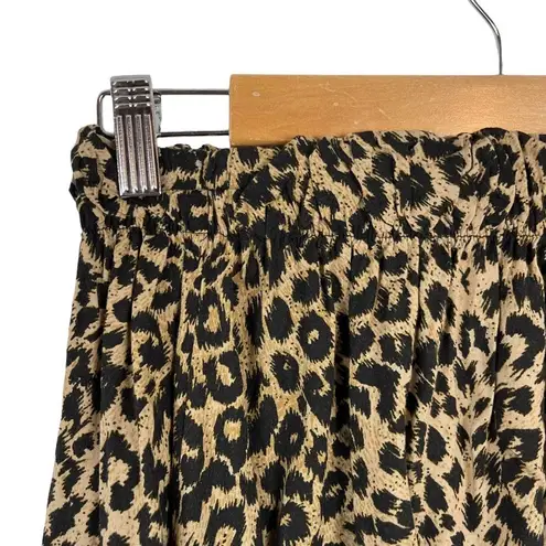 PINK - Victoria's Secret Victoria’s Secret Pink A Line Leopard Animal Print Mini Skater Skirt Size Medium