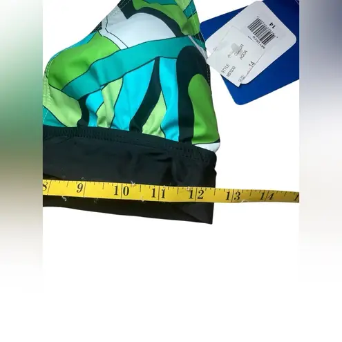 Ocean Coast Black Blue Green Bikini Swimsuit Top 14 Bottoms 12 Beach Pool Vacay Size undefined