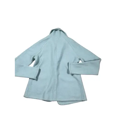 Pendleton Women's Wool Blend One Button Blazer Jacket - Light Blue, Pockets