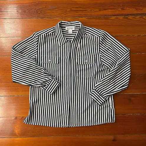 Vintage Yves St. Clair Stripe Button Up Blouse
