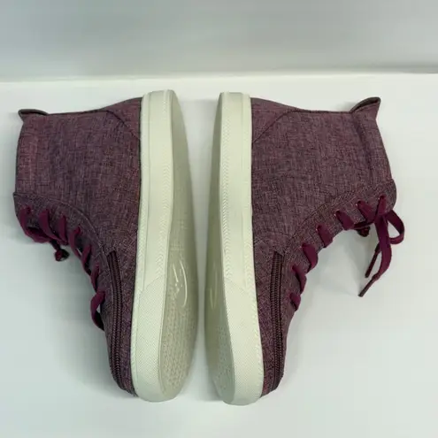 Billy High Top Shoes Woman's 6.5 Purple Zip Special Needs Comfort Zip Support