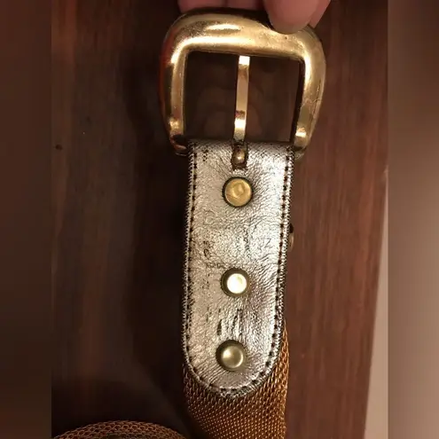 Mesh belt gold silver size medium