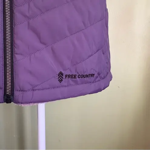 Free Country Purple Reversible Vest