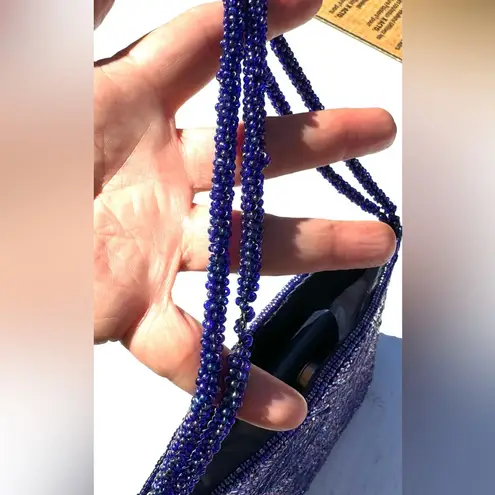 Purple Beaded Evening Bag