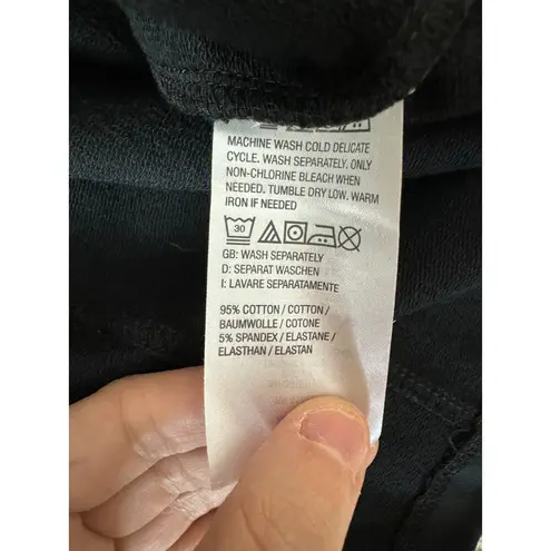 Denim & Co . Active Zip-Front French Terry Tunic Jacket Black 3X NWOTd