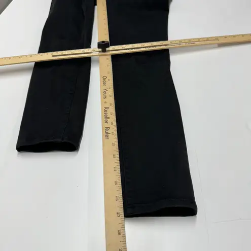 J. Crew Jeans Womens 26 True Black Denim 8" Toothpick Skinny Cotton