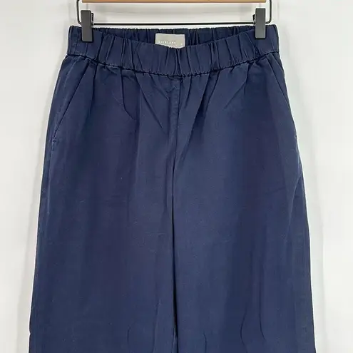 Everlane  Blue Organic Cotton Pull On Wide Leg Easy Pants Medium