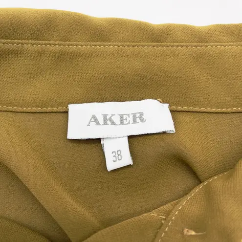 Aker Womens Tunic Top Size 38 (M) Modest Minimalist Lagenlook Eurostyle Lagom Green Size M