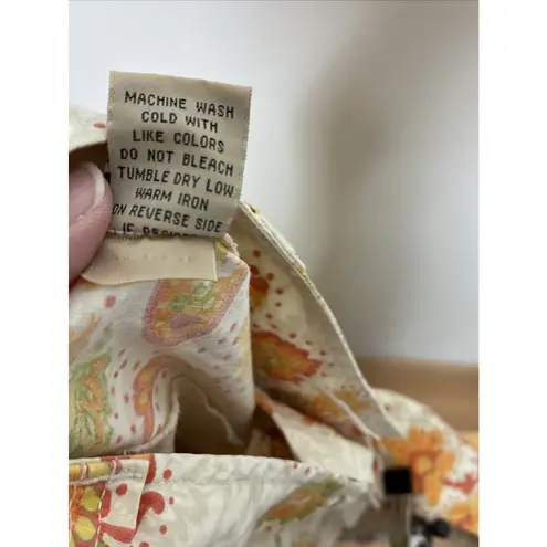 VTG Khakis International Design Capri Crop Pants Size 10 Missing interior button Orange