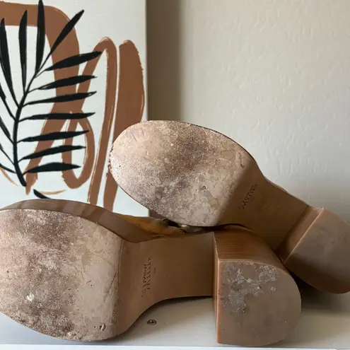 Simon Miller High Raid Platform Chunky Suede Leather Platform Brown Boot Size 38