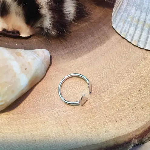 Sterling Silver Baby Feet Toe Ring Silver