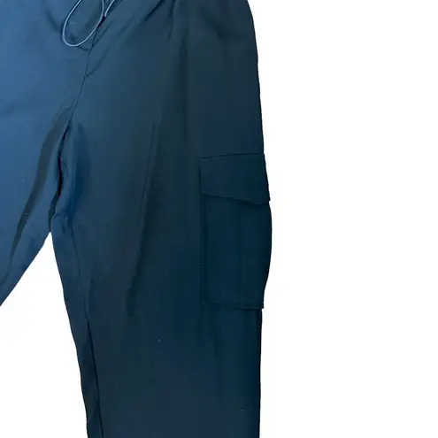 H:ours Black Cargo Pants XS Barrel Streetwear Baggy Paperbag Revolve $178 NEW