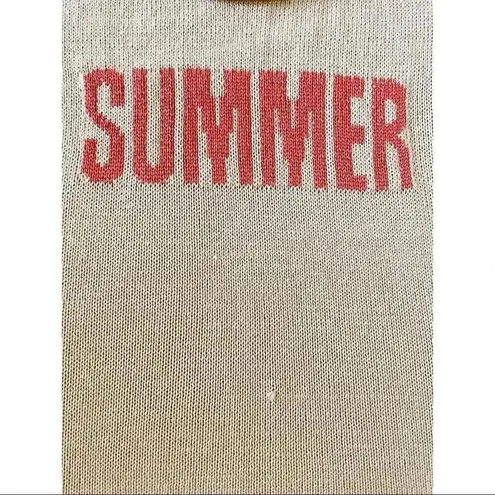 Marled Reunited “Summer” Graphic Women’s Sweater (NWOT) Sz L Red Size L