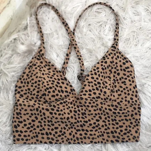 Forever 21 Animal Print Fashion V-Neck Bralette