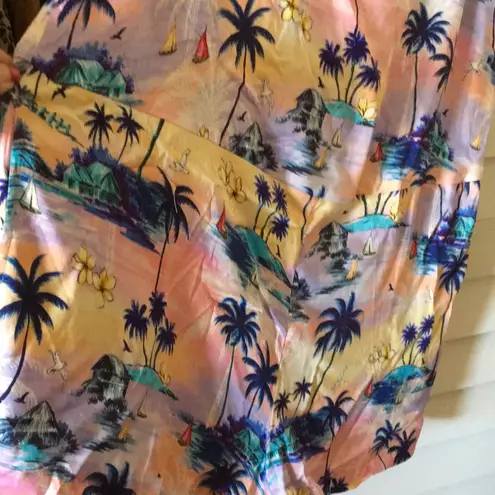 Hobie  Spaghetti Strap Tropical Romper Cover Up Lg. thumbnail 5