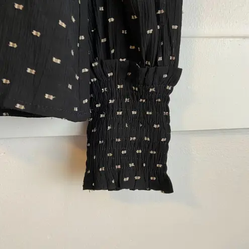 Staccato Black & White Turtleneck Long Sleeve Blouse