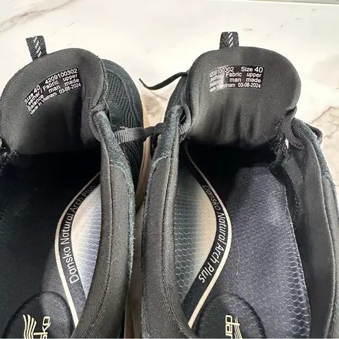 Dansko Poppy Walking Trainers Natural Arch Plus Support Black Suede Trim 9.5-10