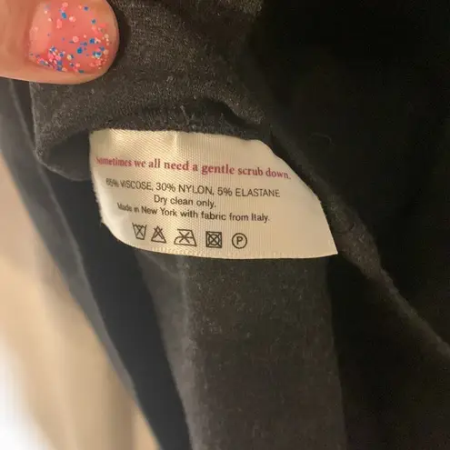 MM.LaFleur womens 10 medium gray knee length dress business casual twist shoulde