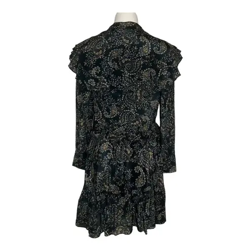 NICHOLAS Elsie Paisley Long Sleeve Ruffle Floral Mini Dress Size 2 ($475)