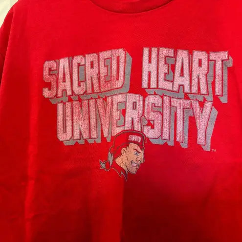 Blue 84 SHU Sacred Heart University Pioneers Women's Crop Top, Large
