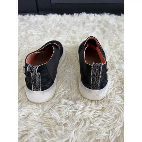 Hey Dude Women's Peyton Croco Black Slip On Comfort Casual Shoes Size 6